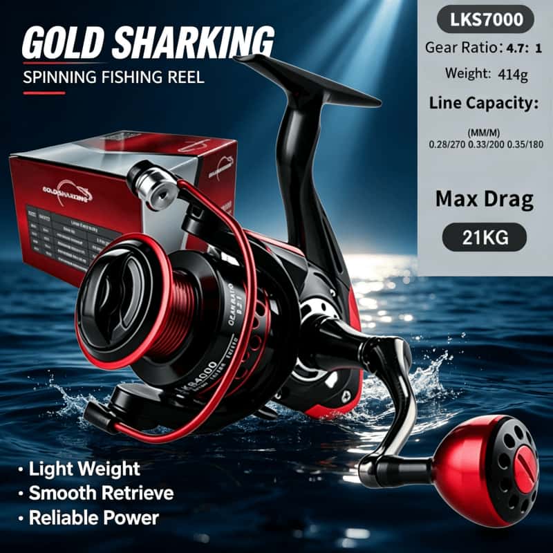 Abu Garcia Reel Max - GOLD SHARKING - Carretilha de Pesca,
